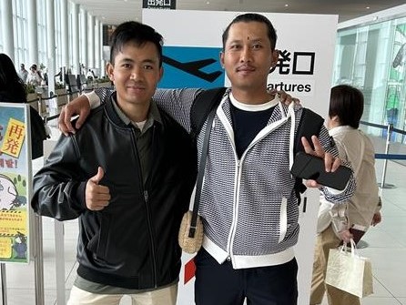 インドネシア技能実習生（建設）2名が帰国しました！